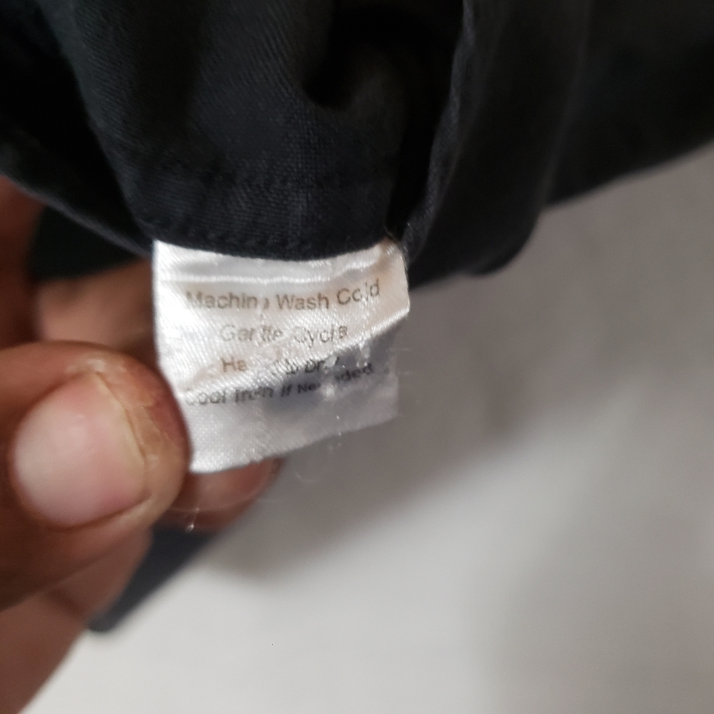 Untickit Solid Black Long Sleeve Button Front Shi… - image 8